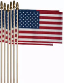American Stick USA Flags Sale 4"×6" Six Pack