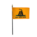 Gadsden Flag 4"x6" Inches Desk Flag Dozen Pack