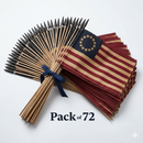 Betsy Ross 12x18 Inch Stick Flags Vintage Tea Stained 30 Inch Wooden Staffs American Revolution New Batch Ships June 1 2026