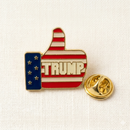 President Donald J. Trump "Happy Trump" Lapel Pin & USA American Flag Pin Combo Deal Two Pin Set In Stock