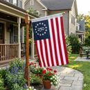 Betsy Ross 250th Anniversary House Display Flag | 6x4 Ft 100% Nylon | Sleeve & Grommets | Made to Order