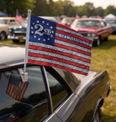 2nd Amendment Betsy Ross Car Flag | 12x18" | Double Sided | Rough Tex® Knit | Waterproof