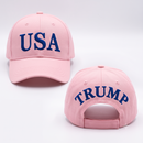 Trump USA Pink 2-Sided Embroidered Hat | Patriotic Hat