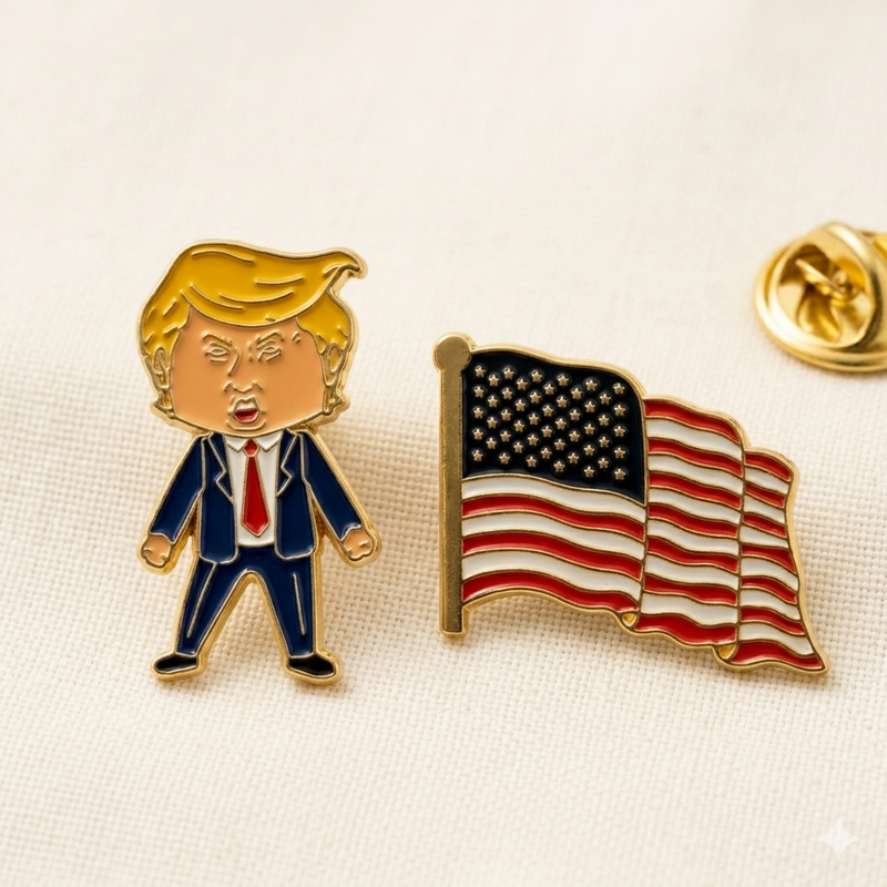President Donald J Trump Commemorative Action Lapel Pins 