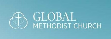 Global Methodist Church Indoor Gold Fringe Banner 3'X5' Flag ROUGH TEX®