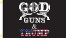 God Guns & Trump 3'X5' Double Sided Flag ROUGH TEX® 100D