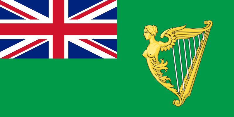 British Empire Green Ireland Ensign 3'x6' Flag ROUGH TEX® Cotton