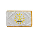 United States 56 Flags Set 3x5 Feet Cotton Gold Fringe Sleeve Premium Indoor Use One of Each American State & all Six U.S.A. Territories