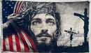 USA Jesus Reveal 3'X5' Flag ROUGH TEX® 100D Christian