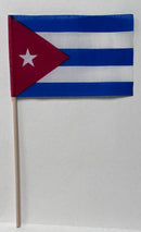 Cuba 4"x6" Desk Stick Flag Sewn Rough Tex®  Made In USA