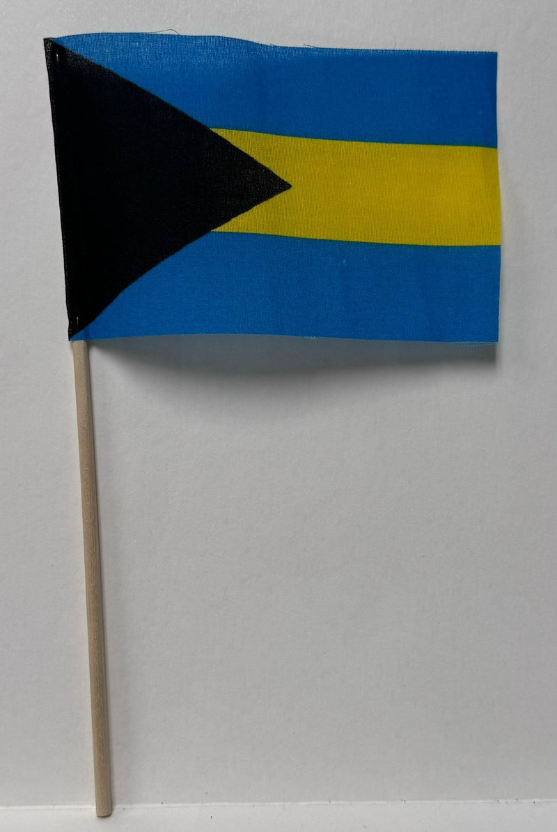 Bahamas 4"x6" Desk Stick Flag Sewn Rough Tex®  Made In USA