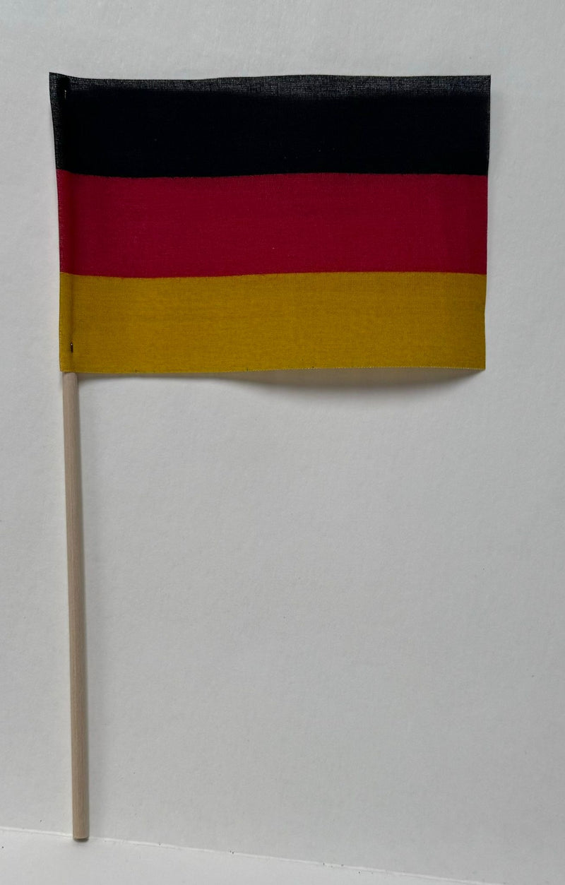 Germany 4"x6" Desk Stick Flag Sewn Rough Tex®  Made In USA