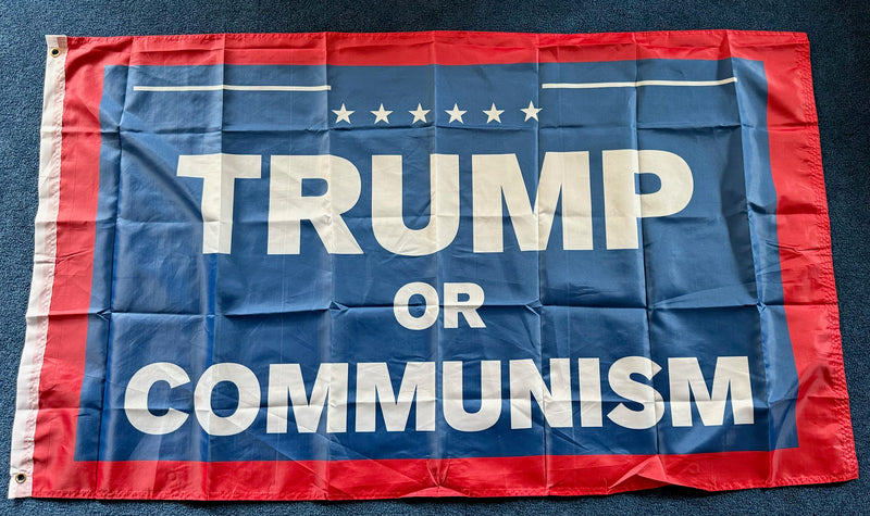 3x5 Trump or Communism 2024 Flags Made to Order