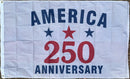 America 250 White 250th Anniversary USA Flags 3'x5' Feet Flag ROUGH TEX® 68D