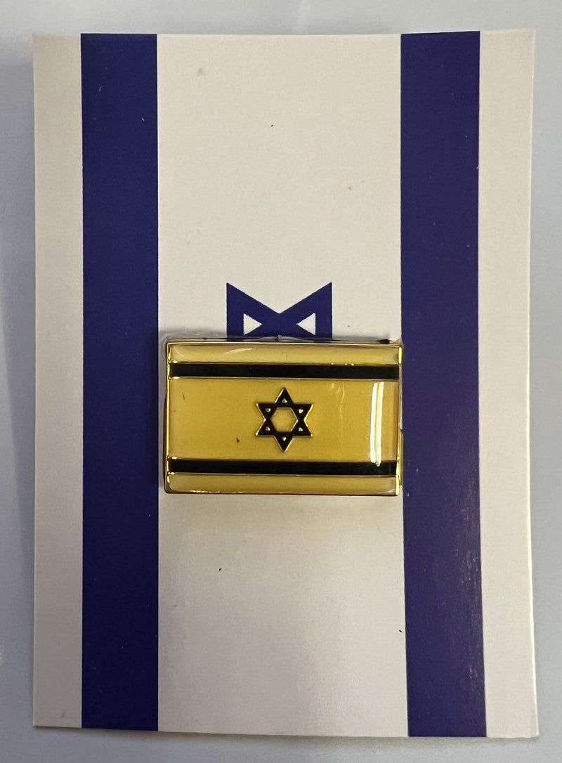 Israel Flag Lapel Pin Israeli USA Friendship One Flag American Pins