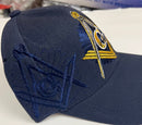 Mason Compass Shade Navy Blue Embroidered Cap