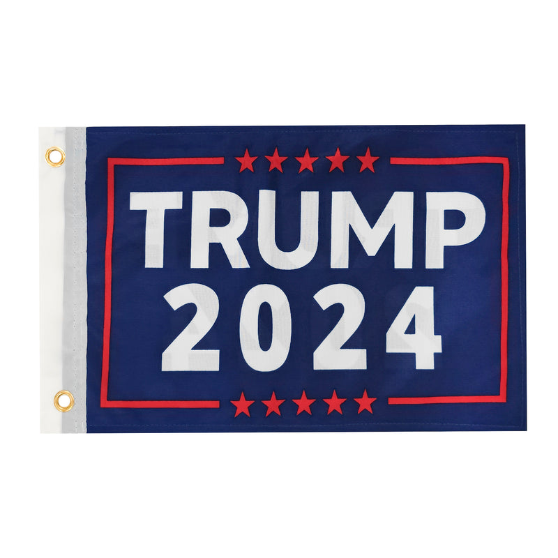 Trump 2024 12"x18" Double Sided Flag ROUGH TEX® 100D