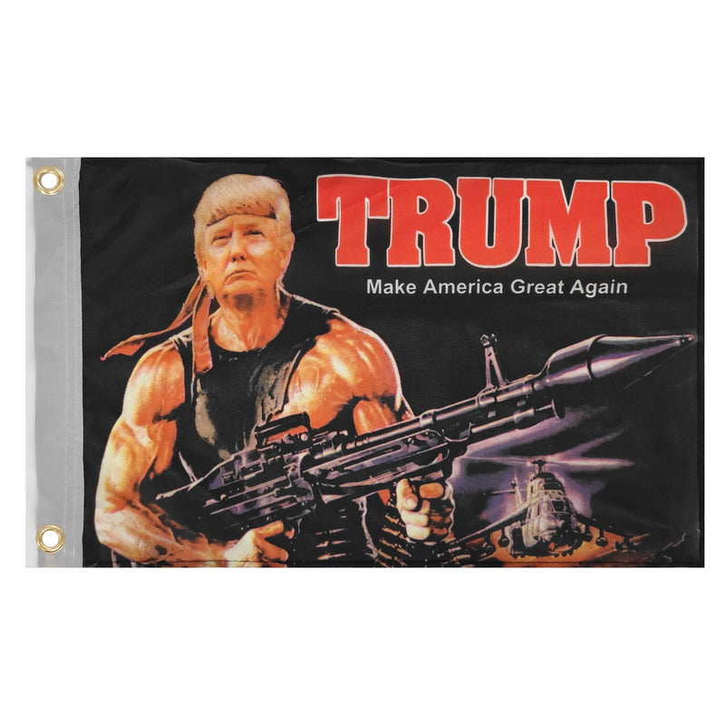 Trump Bazooka Make America Great Again 12"x18" Double Sided Flag ROUGH TEX® 100D