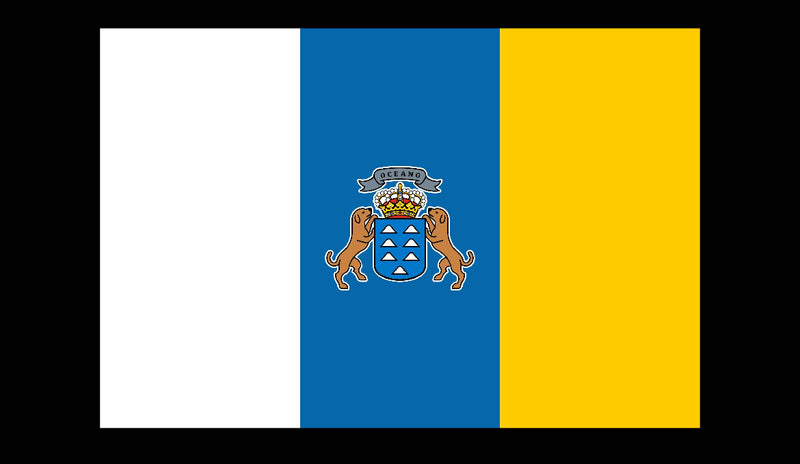 Canary Islands Made to Order Cotton Flag 3x5 Feet Flag