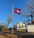 Stars & Bars Union and National Flags of the CSA from 1861-1865 Outdoor Brass Grommets