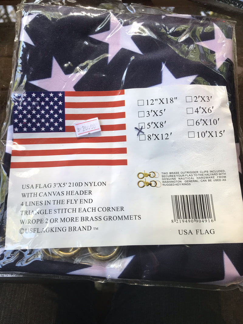 American USA Flag 3x5ft Print 210D Nylon Printed 3'x5' Feet Flags