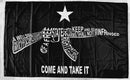 Ak47 2nd Amendment Come And Take It Flag Black Out 3'X5' ROUGH TEX ® 68D