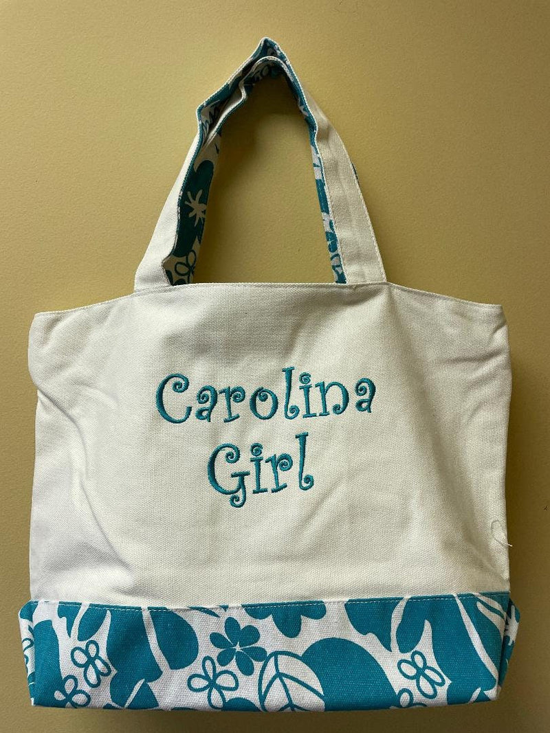 South Carolina Canvas Embroidered Bag with Handle Totes SC