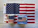 American Gift USA Flag 12"x18" Inches Brass Grommets U.S.A. & Ceramic Coffee Cup Gift Set