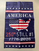 America 250th Anniversary Garden Flag 1776 2026 USA Still