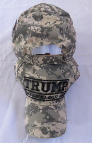 Trump Make America Great Again ACU Camo Embroidered Cap