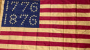 1876 Centennial American Flag Vintage Cotton 3x5 Feet Made to Order
