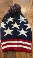 American Flag Stars & Stripes USA Themed Hats Winter Knit Caps