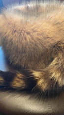 American Heritage Stripe Fur Coon Skinned Hats Davy Crockett Daniel Boone Hats Winter Warm Sale