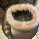 American Heritage Stripe Fur Coon Skinned Hats Davy Crockett Daniel Boone Hats Winter Warm Sale