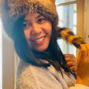 American Heritage Stripe Fur Coon Skinned Hats Davy Crockett Daniel Boone Hats Winter Warm Sale