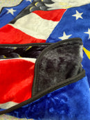 USA Eagle Mink Blanket 80"x90" King Size