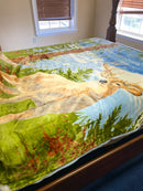 Deer Mink Blanket 80"x90" King Size