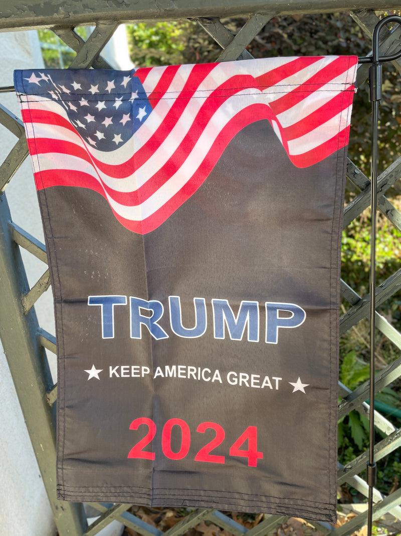 Trump Keep America Great 2024 USA 12"x18" 100D ROUGH TEX® Double Sided Garden Flag