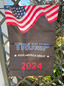 Trump Keep America Great 2024 USA 12"x18" 100D ROUGH TEX® Double Sided Garden Flag