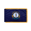 United States 56 Flags Set 3x5 Feet Cotton Gold Fringe Sleeve Premium Indoor Use One of Each American State & all Six U.S.A. Territories