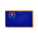 United States 56 Flags Set 3x5 Feet Cotton Gold Fringe Sleeve Premium Indoor Use One of Each American State & all Six U.S.A. Territories