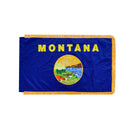 United States 56 Flags Set 3x5 Feet Cotton Gold Fringe Sleeve Premium Indoor Use One of Each American State & all Six U.S.A. Territories
