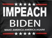 Impeach Biden Make America Great Again Black 4'x6' State Flag ROUGH TEX® 68D