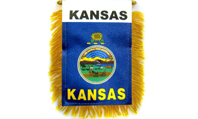 Kansas Flag Mini Banner