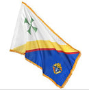 Knights of Columbus Indoor Gold Fringe Sleeved Flag 3x5 Feet