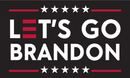 Lets Go Brandon 12"x18" Stick Flag ROUGH TEX® 100D 30" Wooden Stick