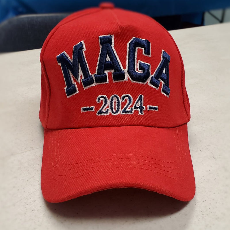MAGA 2024 Red Trump Embroidered Cap