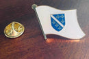 Bosnia Herzegovina Flag Wavy Lapel Pins