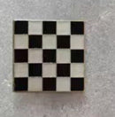 Black & White Checkered Flag Racing Lapel Pin | Hard Enamel | Motorsport Collector Pin