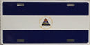 Nicaragua Flag Embossed License Plate